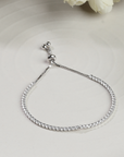 Adjustable Single Line Tennis Bracelet