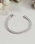 Elegant Round Solitaire Tennis Bracelet