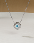 Clover Evil Eye Chain Necklace