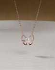 Pearl Bow Silver Pendant