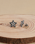 Star Enamel Earrings