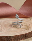 Sparkling Snake Ring