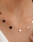 Round Charm Chain Necklace