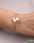 Gorgeous 3 Line Pearl Bracelet