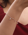 Butterfly Charm Silver Bracelet