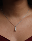 Step Pearl Chain Necklace