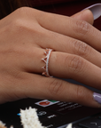 Crown Rose Gold Plated Ring