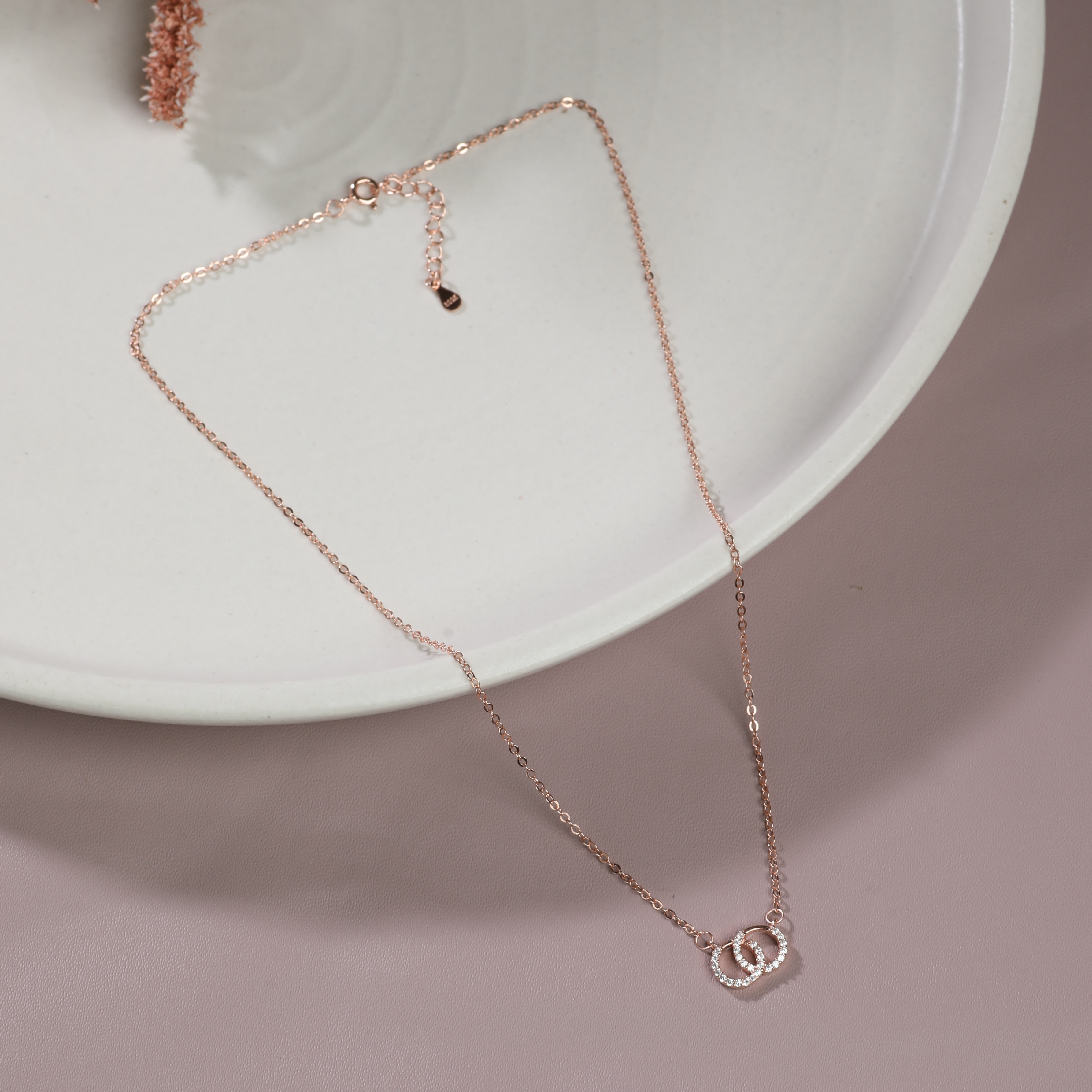 Interlinked Circle  Necklace