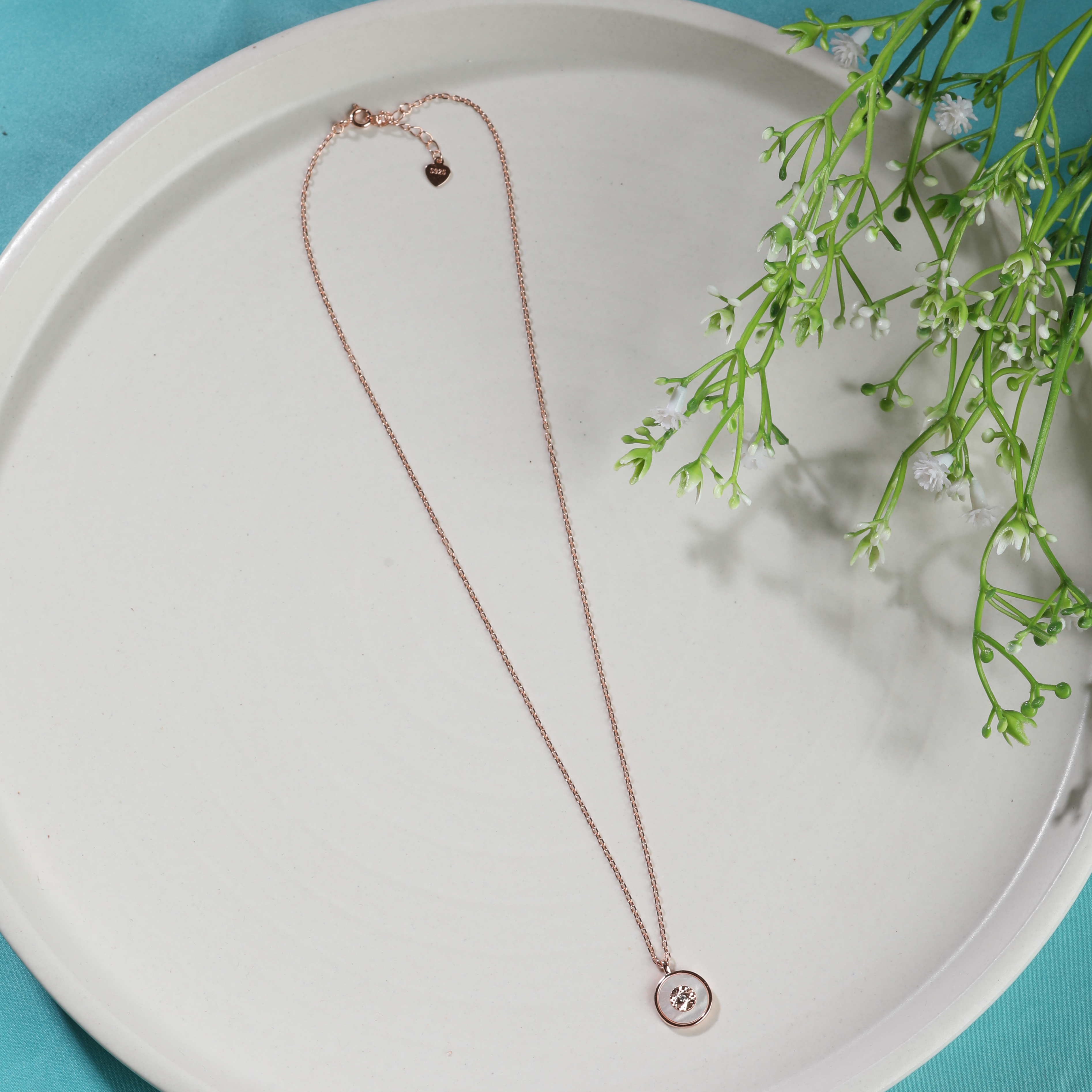 Miracle MOP Silver Chain Necklace