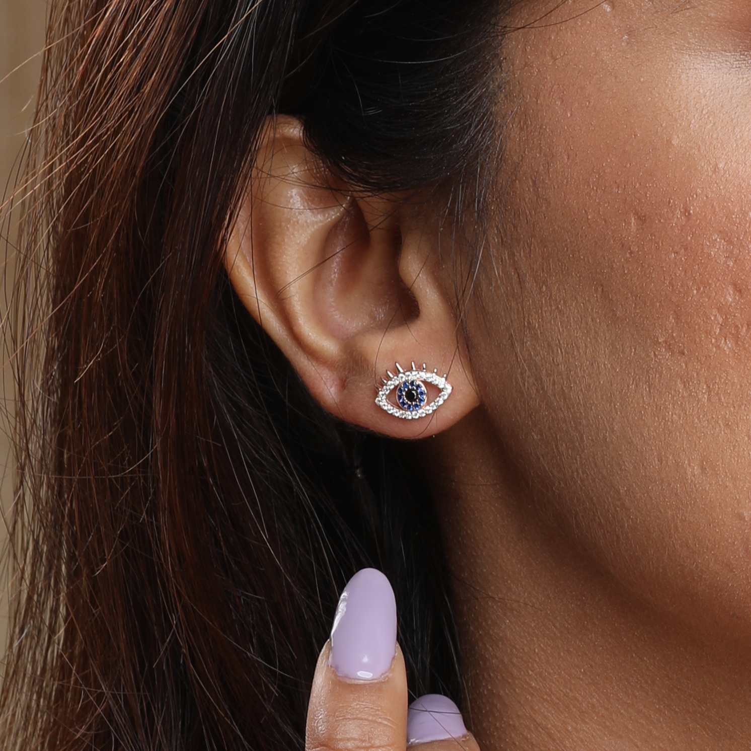 Evil Eye Stud Earrings